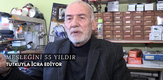 Sebahattin Usta 55 Yıldır Tutukuyla Mesleğini İcra Ediyor
