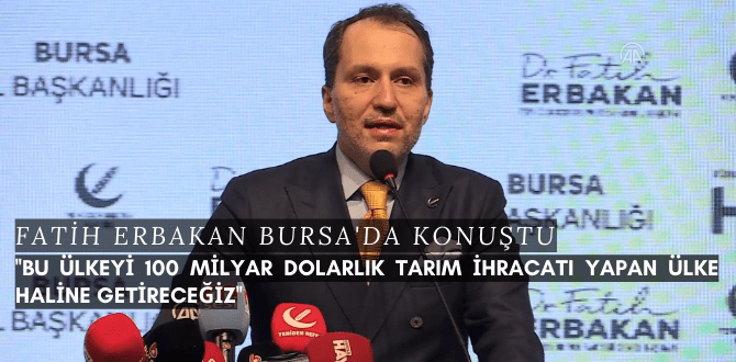 Fatih Erbakan Bursa'da Konuştu