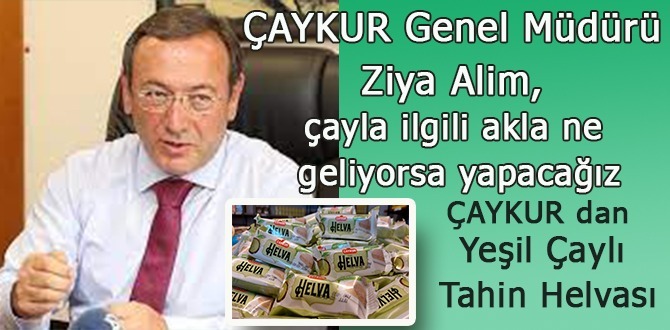 Çaykur'dan Yeşil Çaylı Tahin Helvası