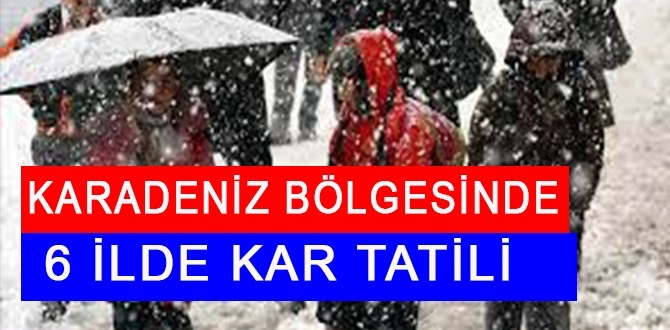 Karadeniz'de Eğitime Kar Engeli