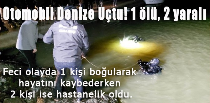 Samsun'da Otomobil Denize Uçtu