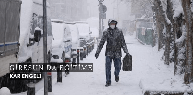 Giresun'da eğitime kar engeli