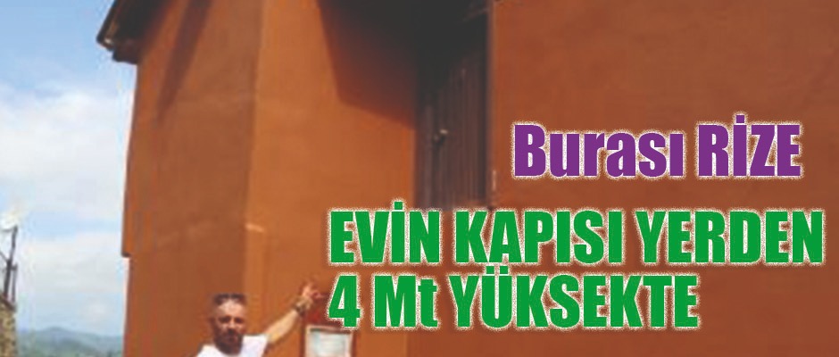 Rize'nin Çayeli ilçesinde