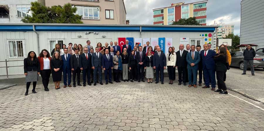 Samsun'da UNICEF ve AB'nin finanse ettiği prefabrik okul öncesi sınıfların açılışı yapıldı