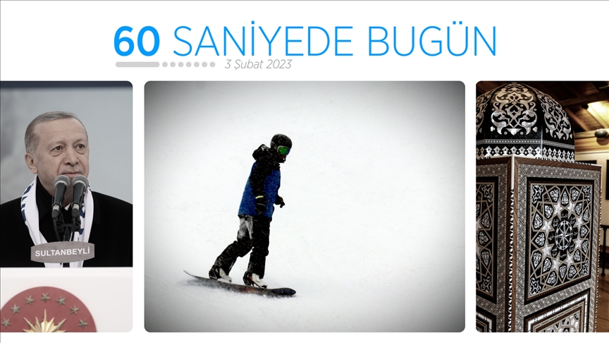 60 saniyede bugün (03 Şubat 2023)