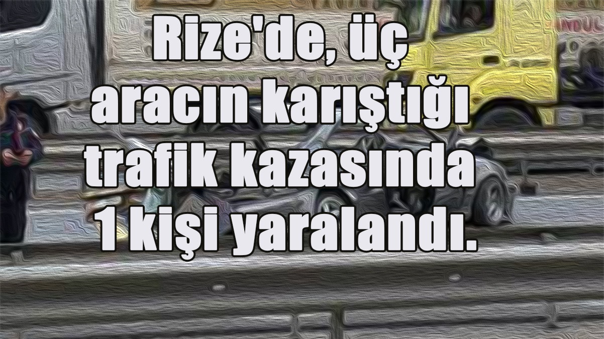 Karadeniz Sahil Yolunda Kaza