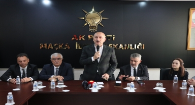 Bakan Karaismailoğlu, Maçka ilçesinde partililerle bir araya geldi: