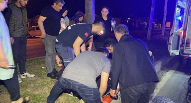Düzce'de devrilen motosikletin sürücüsü ağır yaralandı