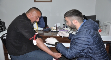 Gümüşhacıköy'de belediye personeli sağlık taramasından geçti