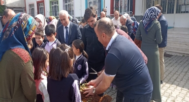İskilip'te öğrencilere çilek yetiştiriciliği eğitimi verildi