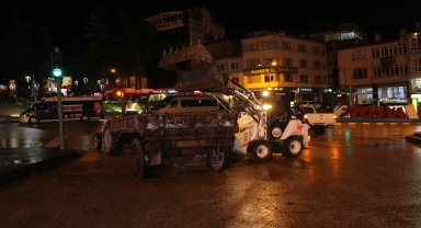 Kastamonu'da sağanak hayatı olumsuz etkiledi