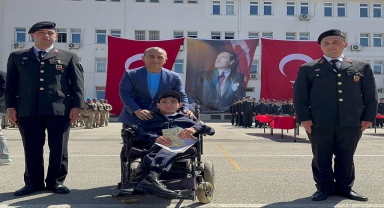 Ordu'da engelliler bir günlük temsili askerlik yaptı
