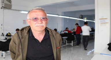 Şehit babası açtığı tekstil atölyesinde şehit yakınlarına da iş imkanı sunmak istiyor