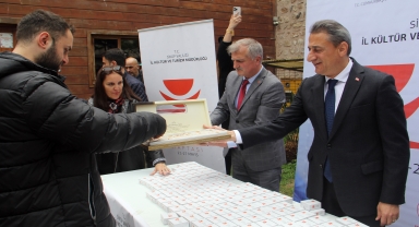 Sinop'ta Türk Mutfağı Haftası kapsamında vatandaşlara nokul ikram edildi