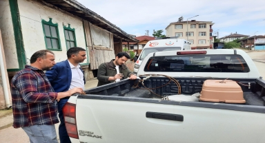 Sinop'ta yaralı bulunan balaban kuşu koruma altına alındı