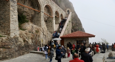 Sümela Manastırı'nı yaklaşık 5 ayda 56 bini aşkın kişi ziyaret etti