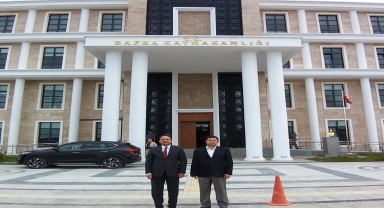 Alaçam Kaymakamı Zaman'dan Bafra Kaymakamı Ertürkmen'e ziyaret