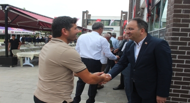 Bafra'da bayramlaşma programı düzenlendi