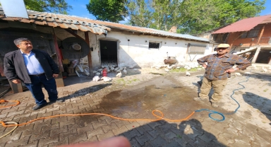 Bolu'da çıkan kümes yangını söndürüldü
