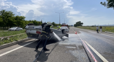 Bolu'da trafik kazalarında bir kişi yaralandı