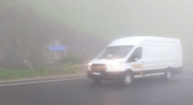 Bolu Dağı'nda sağanak ve sis etkili oldu