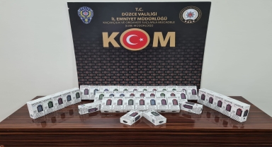 Düzce'de 282 elektronik sigara ele geçirildi, 3 kişi gözaltına alındı