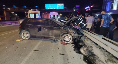 Düzce'de iki otomobilin çarpıştığı kazada 5 kişi yaralandı
