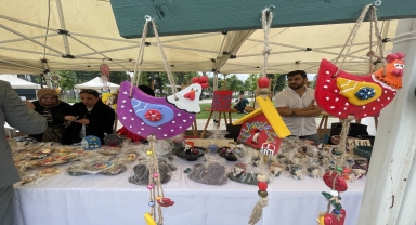 Düzce'de özel gereksinimli öğrencilerin el emeği ürünleri sergilendi