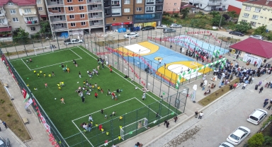 Giresun'da nitelikli sosyal ve spor alanları semt sahaları ile genişliyor