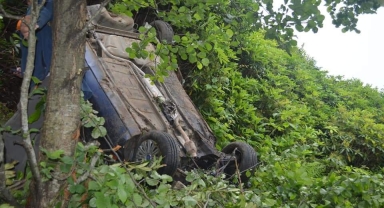 Giresun'da otomobilin şarampole devrildiği kazada 2 kişi öldü
