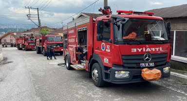 Karabük'te yangın çıkan tek katlı ev kullanılamaz hale geldi