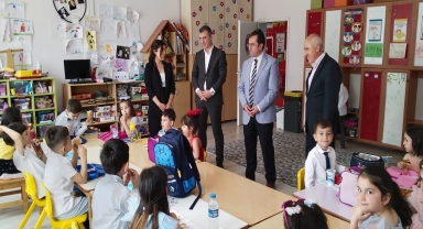 Kaymakam Maytalman'dan okul ziyareti