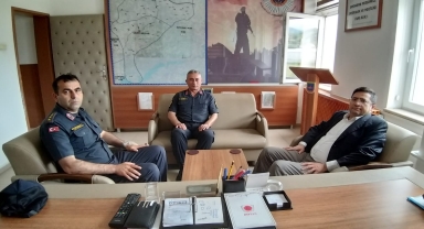Kaymakam Zaman'dan jandarmaya ziyaret