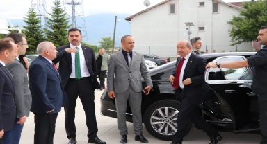 KKTC Cumhurbaşkanı Ersin Tatar, Bolu'da temaslarda bulundu: