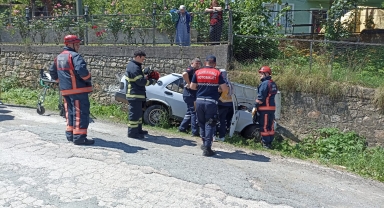 Ordu'da trafik kazasında sürücü öldü, eşi ağır yaralandı