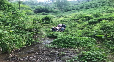 Rize'de ilkel teleferikten düşen kadın yaralandı