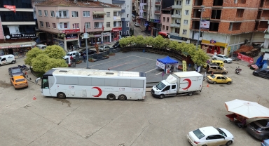 Salıpazarı ilçesinde kan bağışı kampanyası düzenlendi