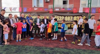 Salıpazarı yaz spor okulları düzenlenen törenle açıldı