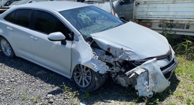 Samsun'da iki otomobilin çarpıştığı kazada 3 kişi yaralandı