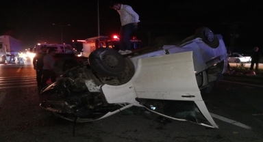 Samsun'da minibüsün devrilmesi sonucu 9 kişi yaralandı