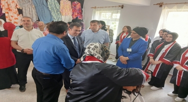 Terme'de HEM yıl sonu sergisi açıldı