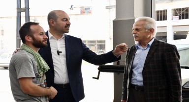 Terme'de taşkından etkilenen esnafa ziyaret