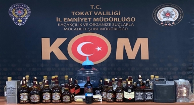 Tokat'ta sahte içki operasyonu düzenlendi