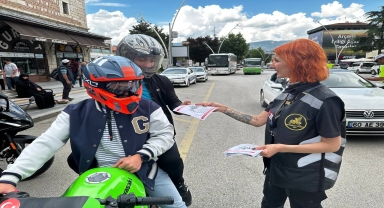 Tokatlı kadın motosikletçilerden