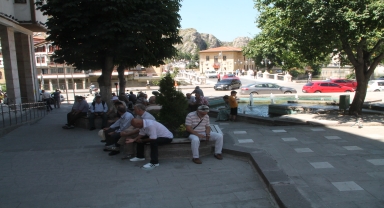 Amasya'da sıcak hava etkili oluyor
