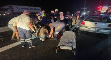 Anadolu Otoyolu'nun Düzce kesiminde zincirleme trafik kazasında 14 kişi yaralandı