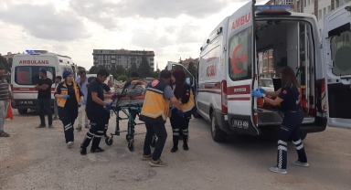 Çorum'da iş makinesinden düşen işçi yaralandı