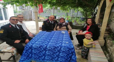Erfelek'te şehit aileleri ve gaziler ziyaret edildi