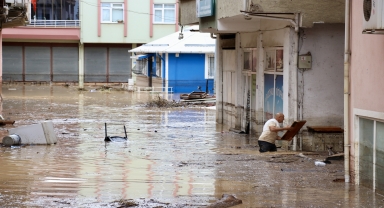 Giresun'da şiddetli yağış etkili oldu