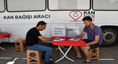 Gümüşhacıköy'de kan bağışı kampanyası düzenlendi